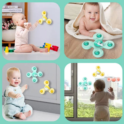 Spinner Sensation ™ 3Pc Toy Suction Cup Spinners